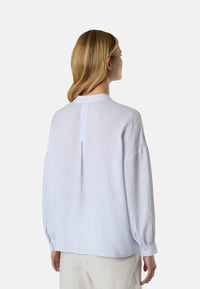 Camicia a righe con colletto alla coreana Combo 1