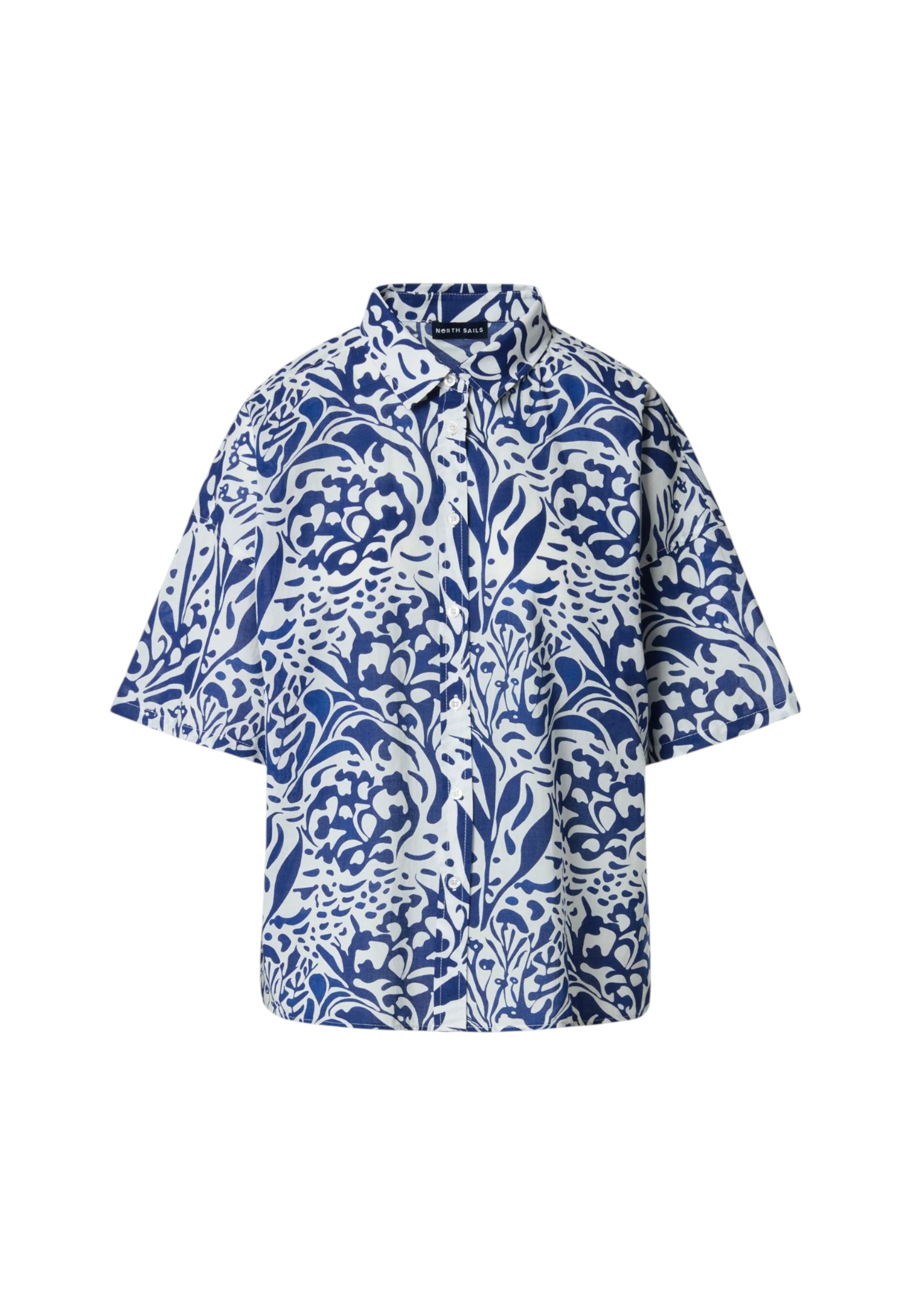 Camicia Donna in mussola con stampa corallo North Sails Combo 1