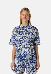 Camicia Donna in mussola con stampa corallo North Sails Combo 1