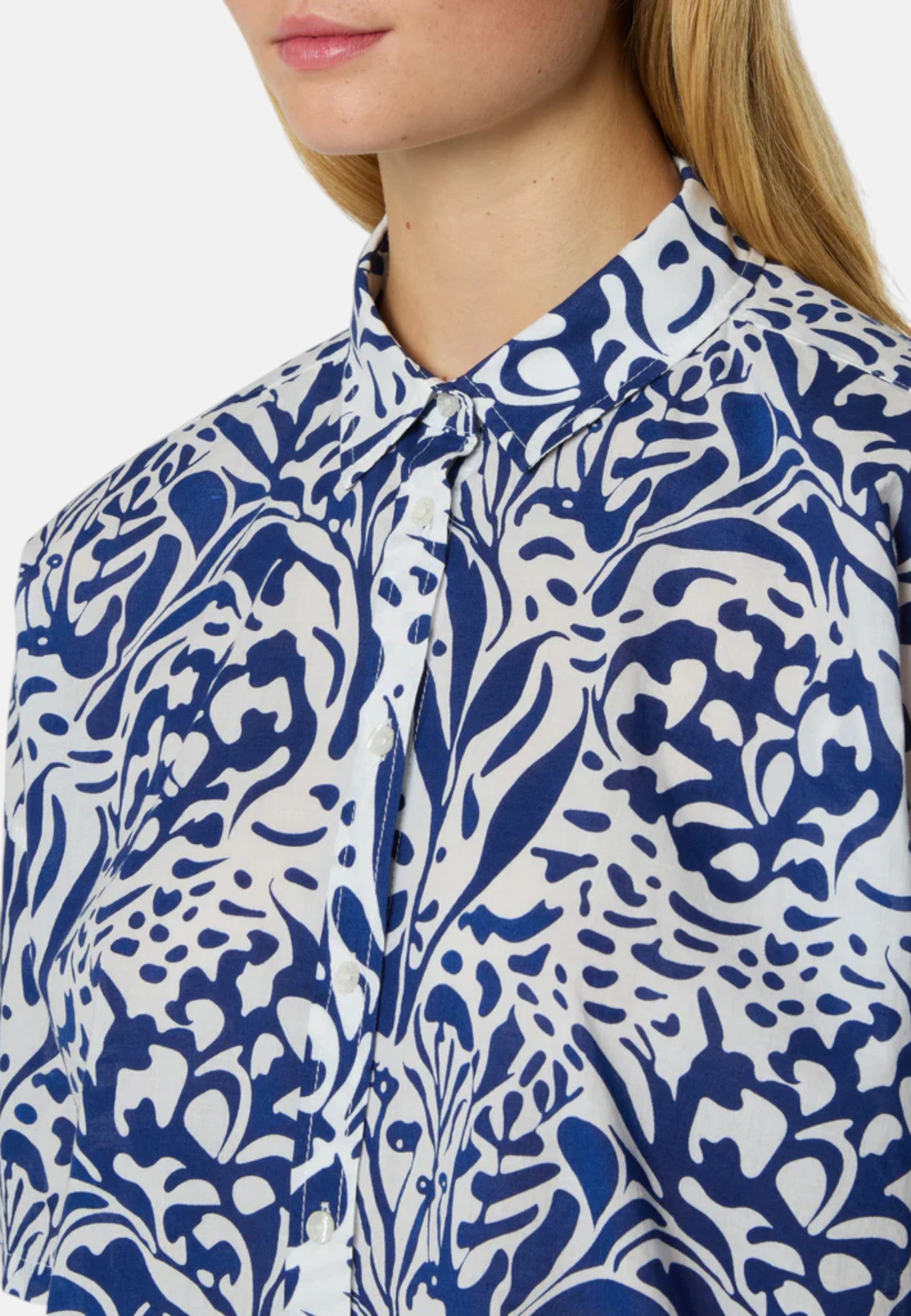Camicia Donna in mussola con stampa corallo North Sails Combo 1