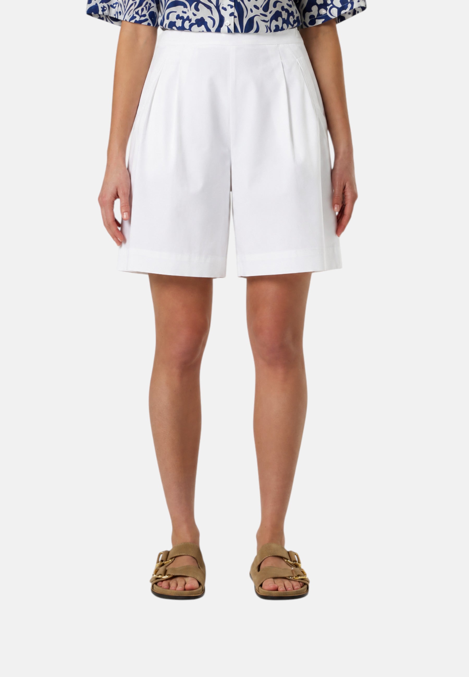 Bermuda a gamba larga con pinces Donna North Sails Marshmallow