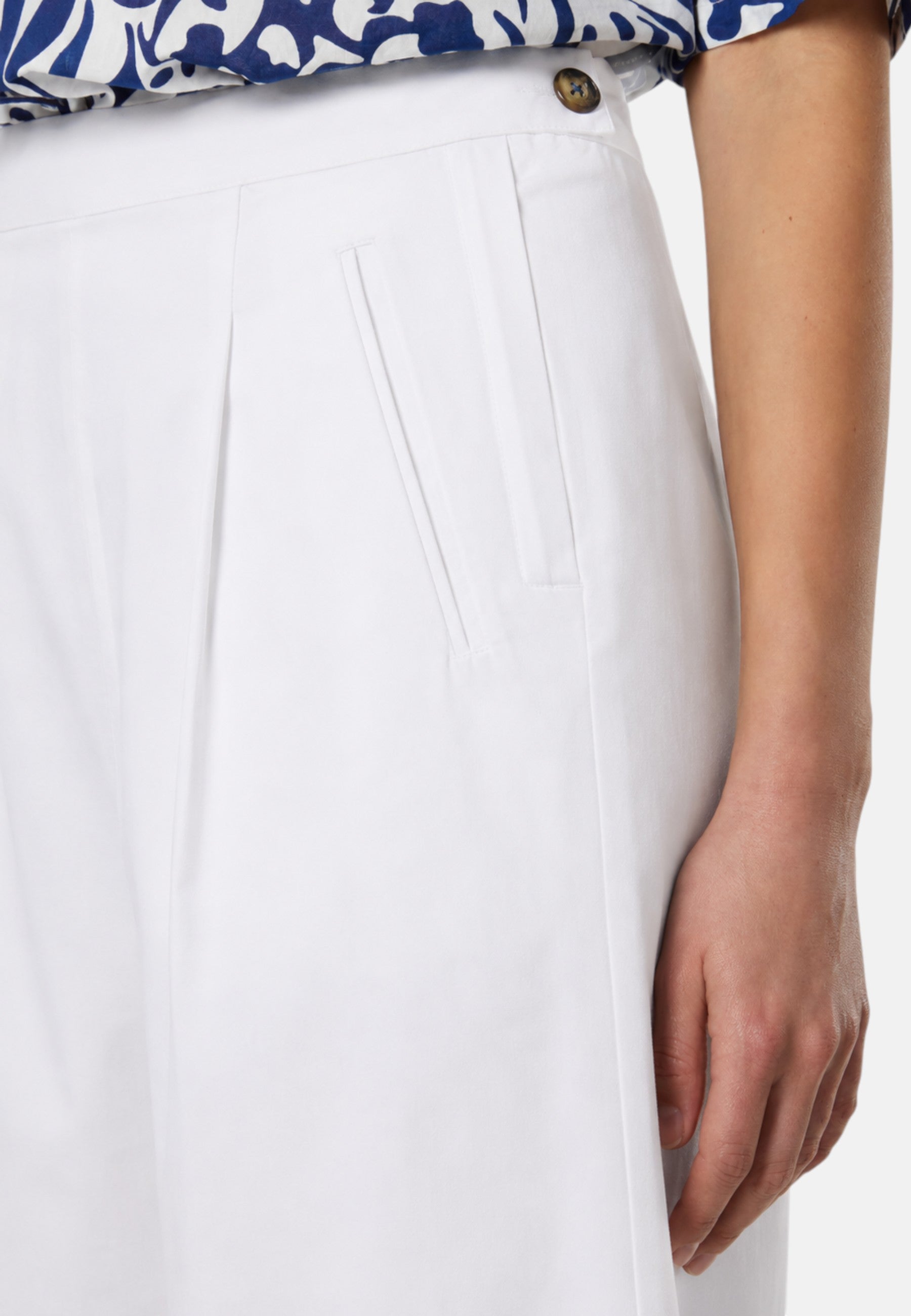 Bermuda a gamba larga con pinces Donna North Sails Marshmallow