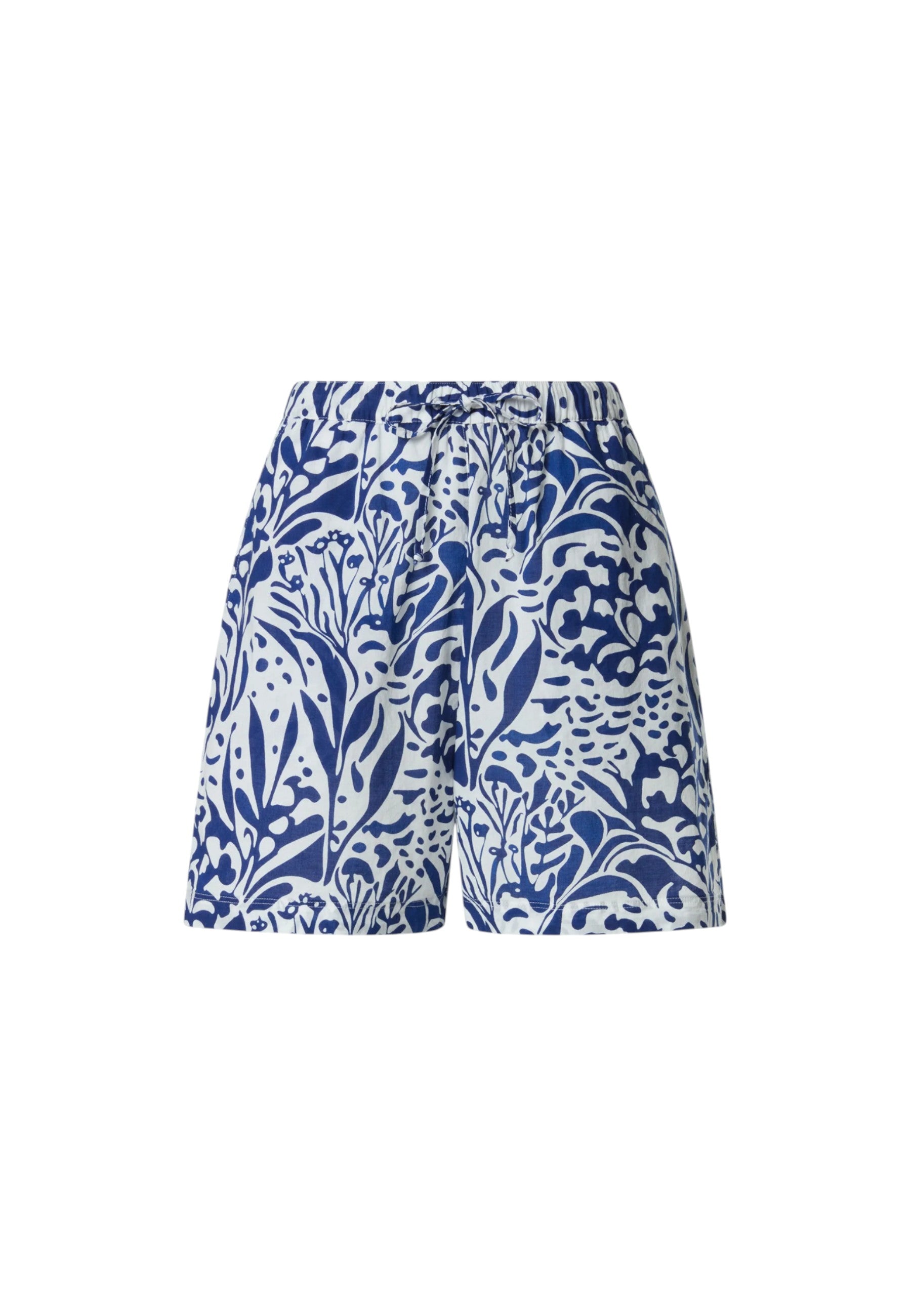 Bermuda in mussola con stampa corallo Combo 1