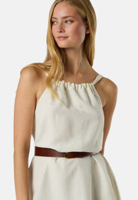 Abito con scollatura arricciata e coulisse Donna North Sails Marshmallow
