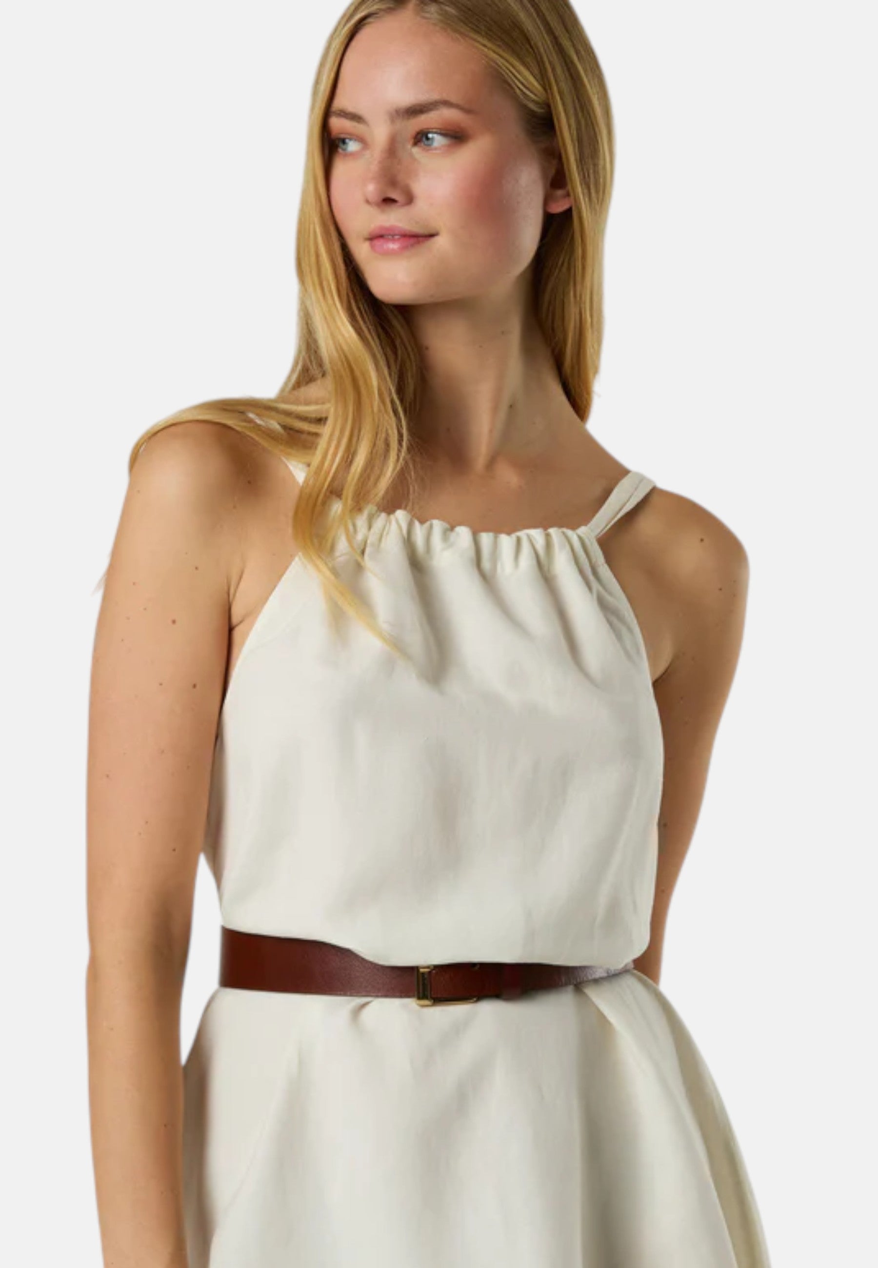 Abito con scollatura arricciata e coulisse Donna North Sails Marshmallow