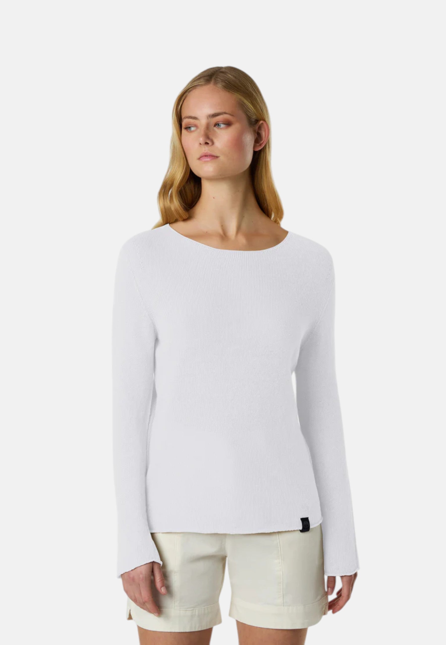 Maglia con scollo a barca senza cuciture Donna North Sails Marshmallow