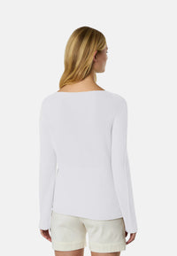 Maglia con scollo a barca senza cuciture Donna North Sails Marshmallow