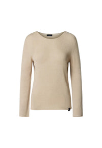Maglia con scollo a barca senza cuciture Donna North Sails Light Stone