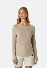 Maglia con scollo a barca senza cuciture Donna North Sails Light Stone