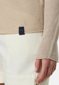 Maglia con scollo a barca senza cuciture Donna North Sails Light Stone