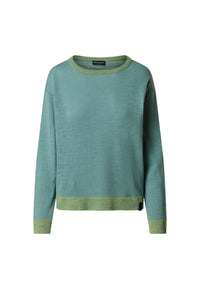 Maglia Donna con scollo a barca e bordi in viscosa North Sails Iceberg Green