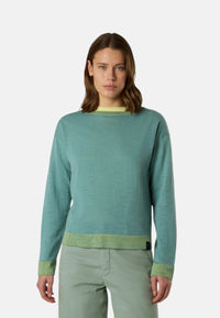 Maglia Donna con scollo a barca e bordi in viscosa North Sails Iceberg Green