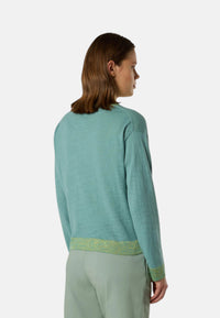 Maglia Donna con scollo a barca e bordi in viscosa North Sails Iceberg Green