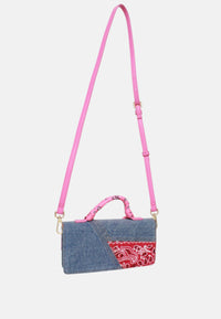 Borsa Donna Rue Madam Denim Fuchsia