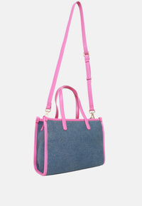 Borsa Donna Rue Madam Denim Fuchsia