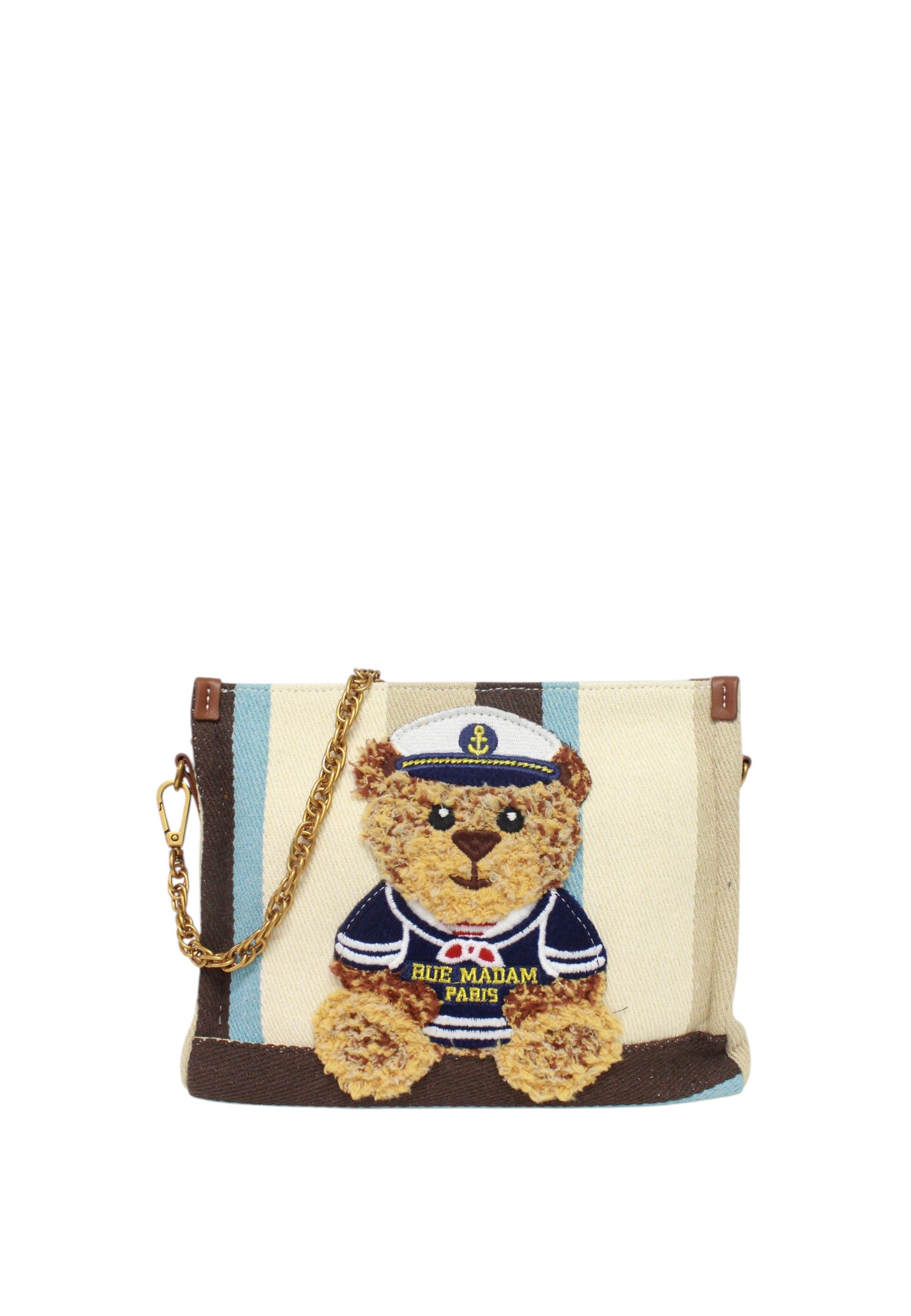Borsa Donna Rue Madam Paris Marvin Clutch Summer Teddy Bear Canvas