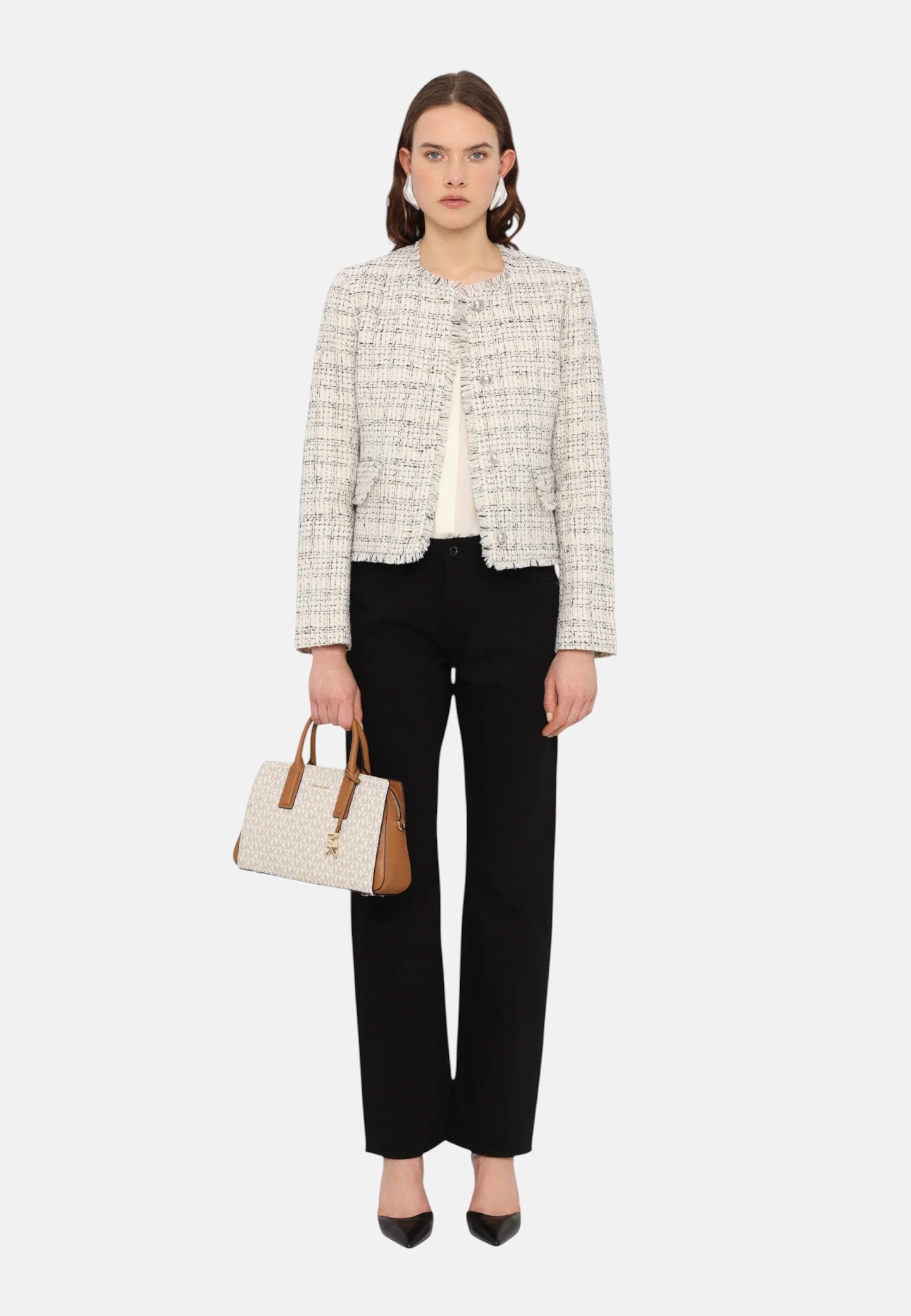 Borsa Donna Michael Kors Vanilla/acrn