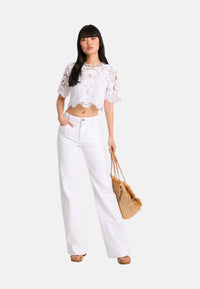 Jeans Donna MIchael Kors Optical White