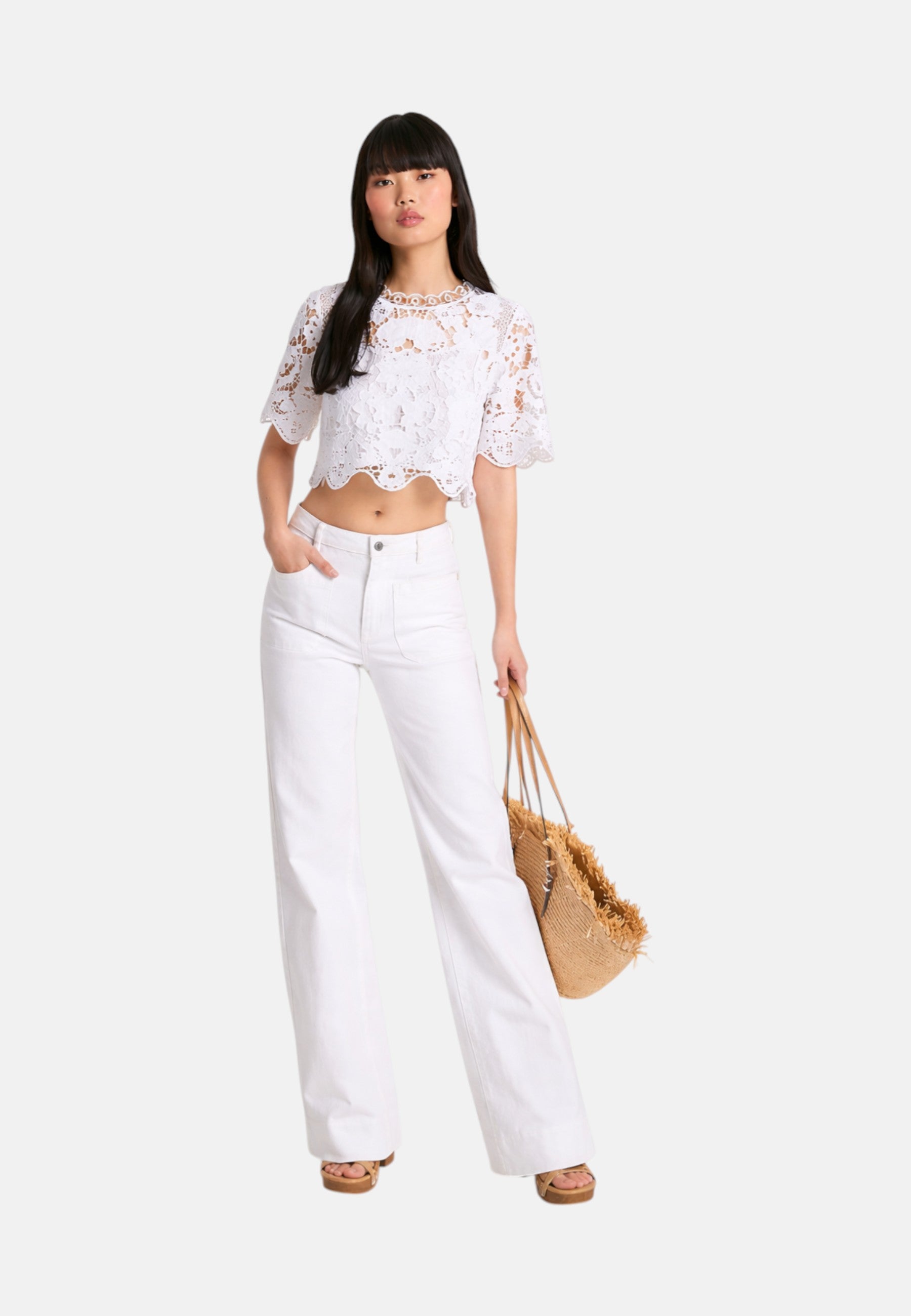 Jeans Donna MIchael Kors Optical White