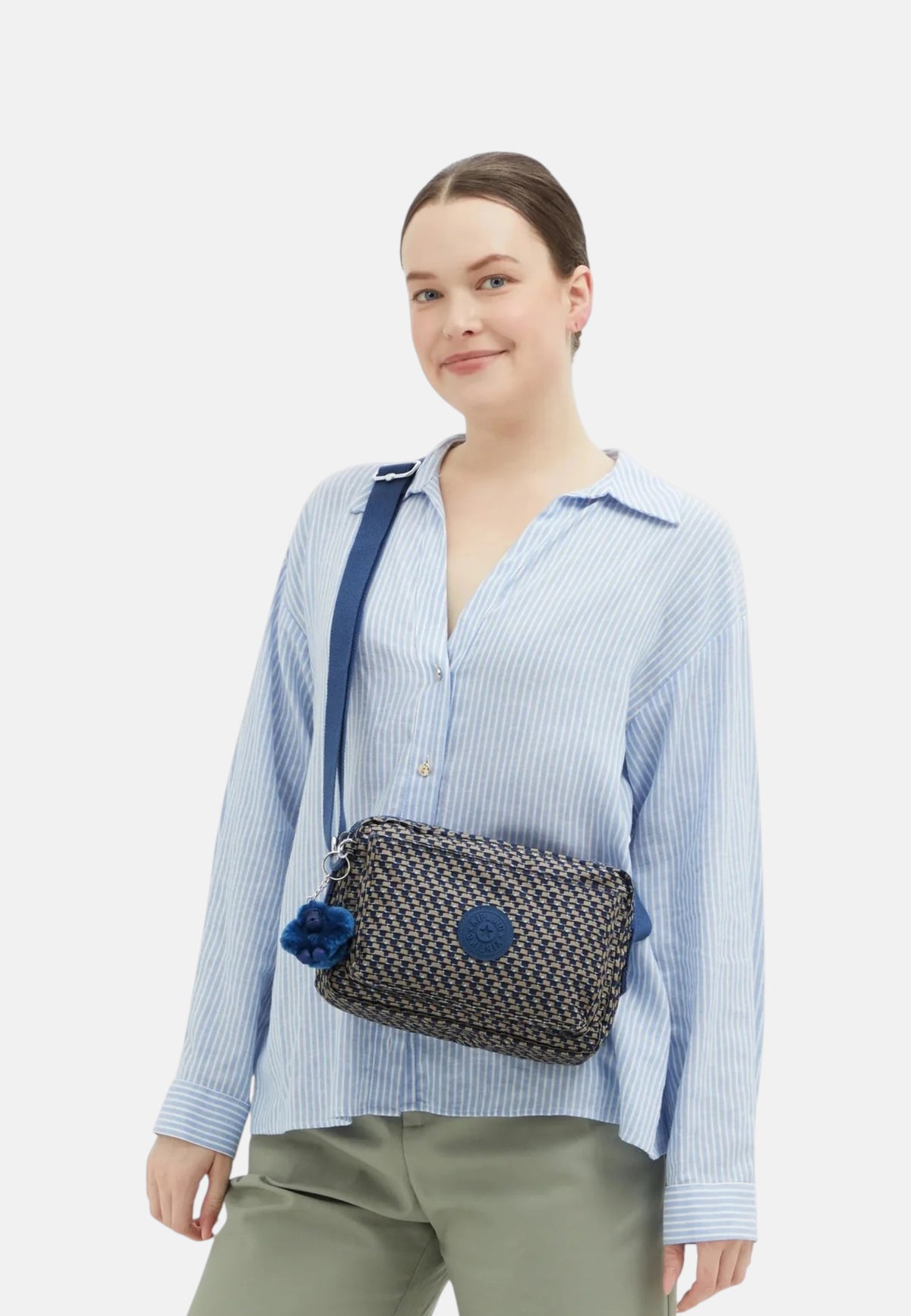 Borsa Donna Kipling Blue On Wire