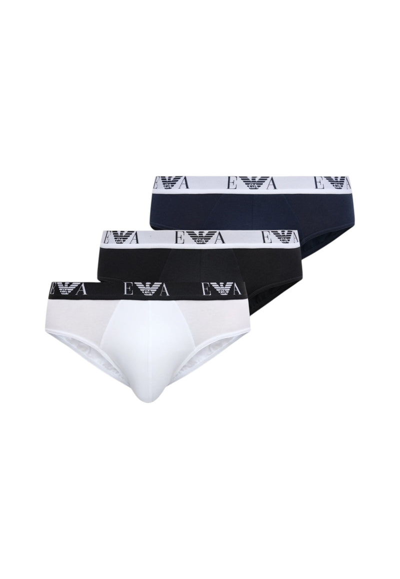 3-Pack Slip Uomo Emporio Armani White/ar.blue/black
