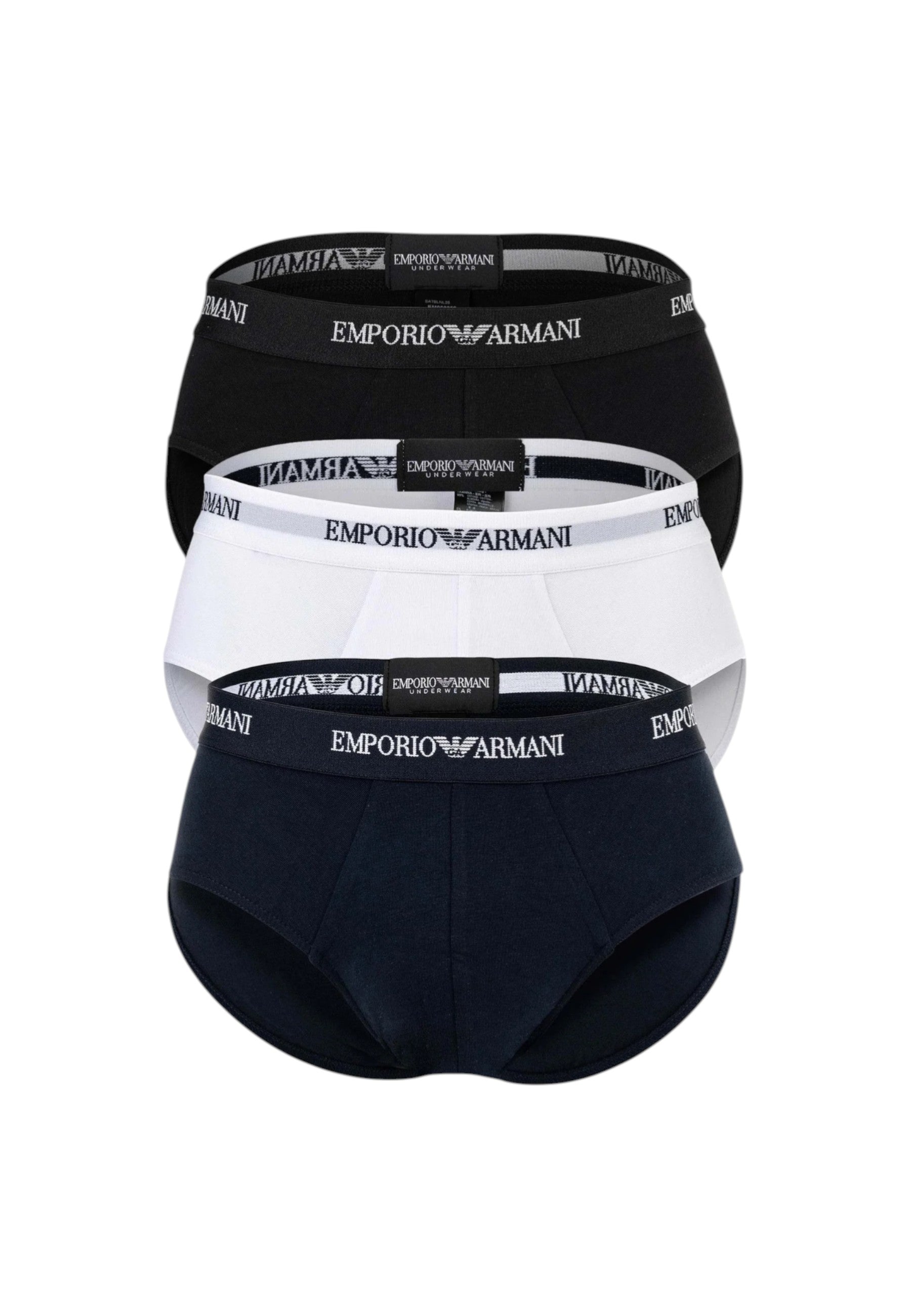 3-Pack Slip Uomo Emporio Armani White/ar.blue/black