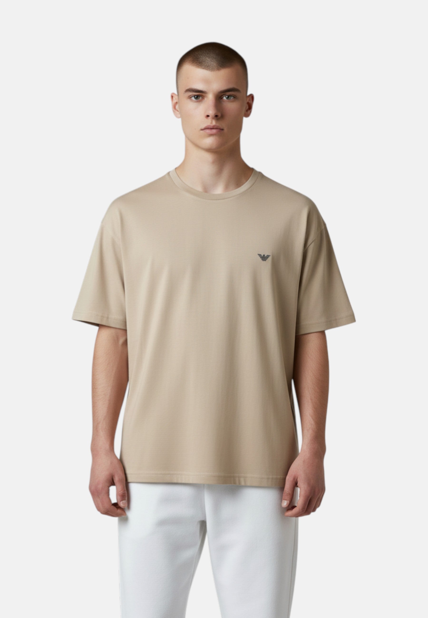 T-Shirt Uomo Emporio Armani Taupe/stone