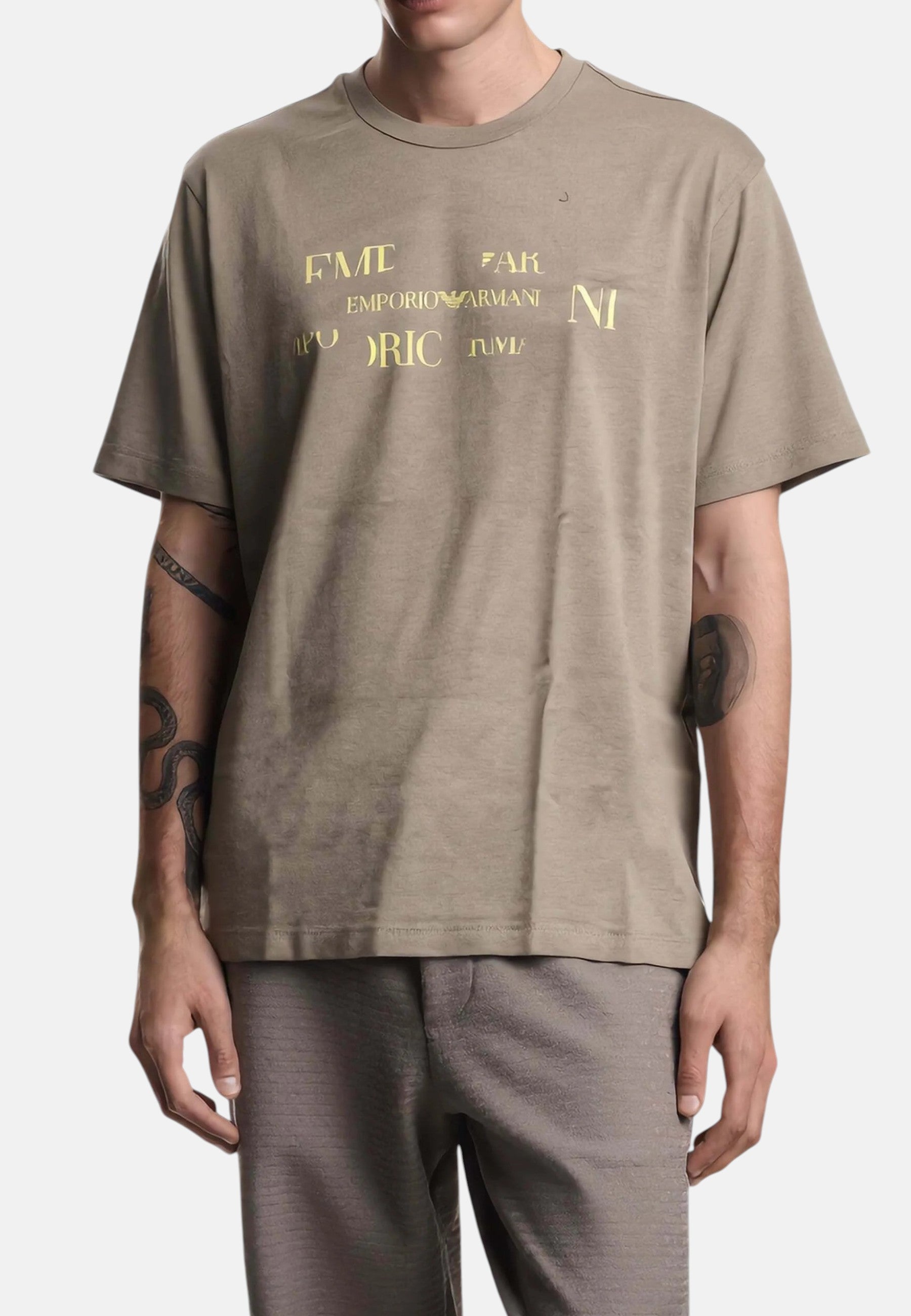 T-Shirt Uomo Emporio Armani Green