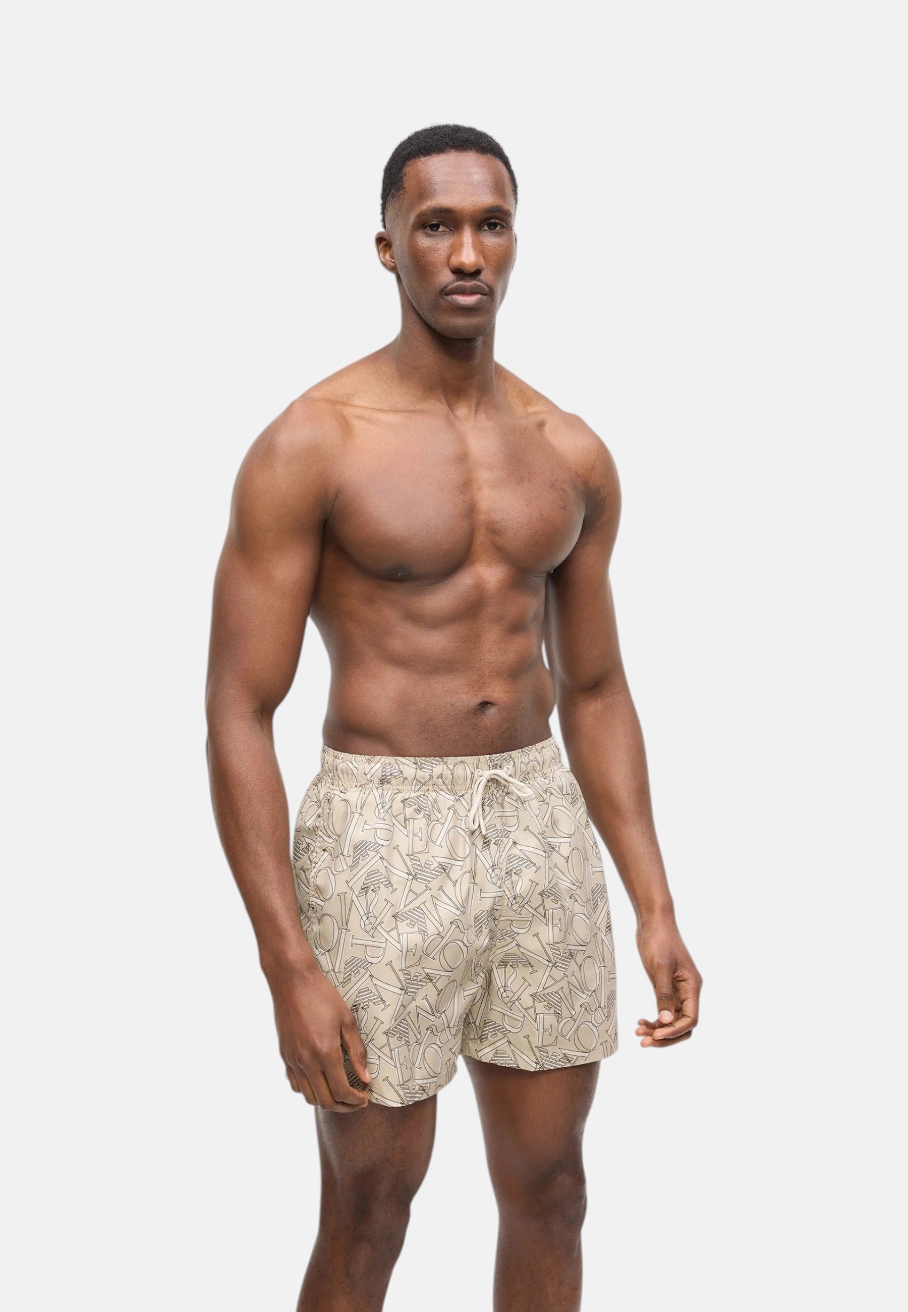 Costume da Bagno Boxer Uomo Emporio Armani Taupe/stone