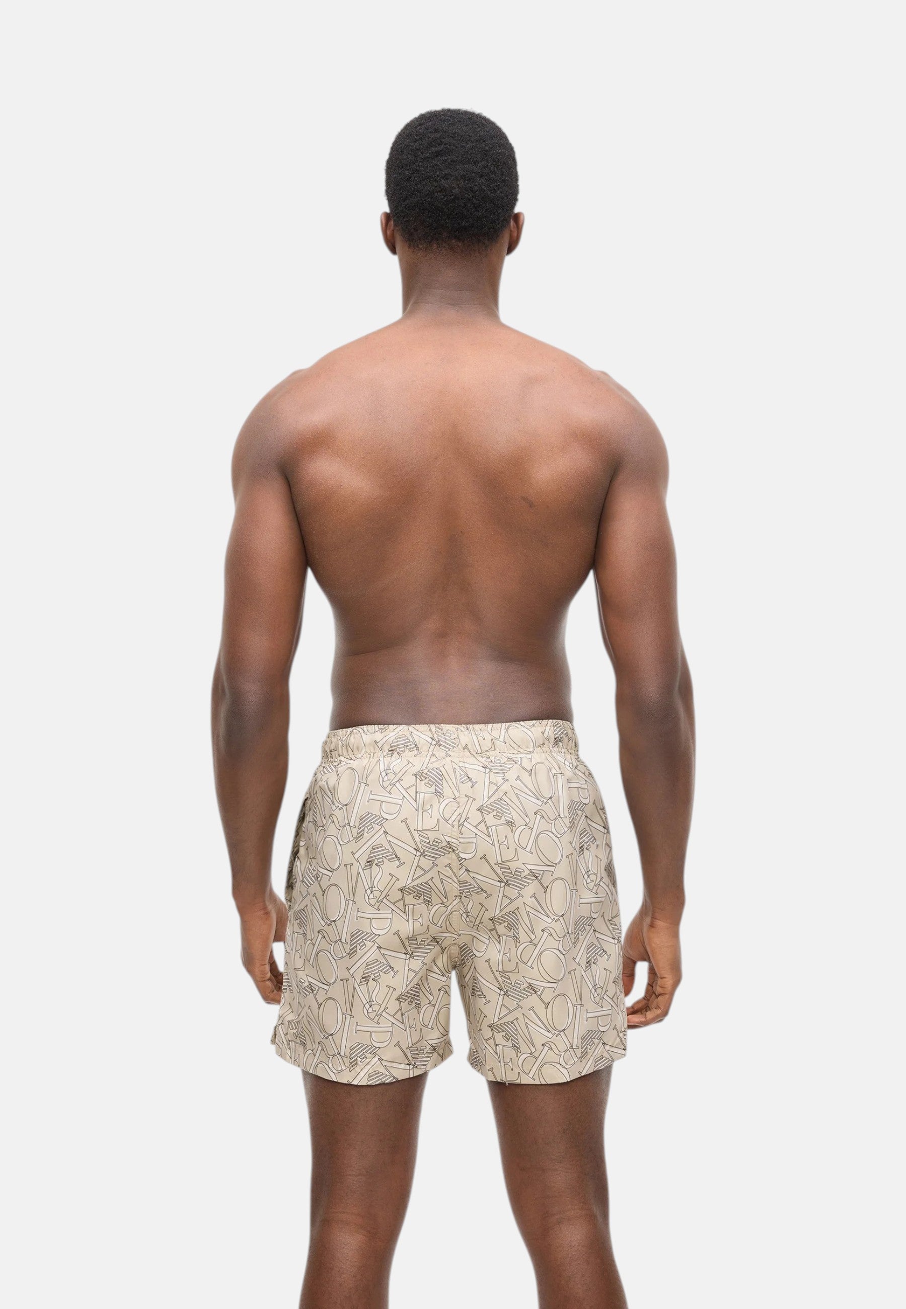 Costume da Bagno Boxer Uomo Emporio Armani Taupe/stone