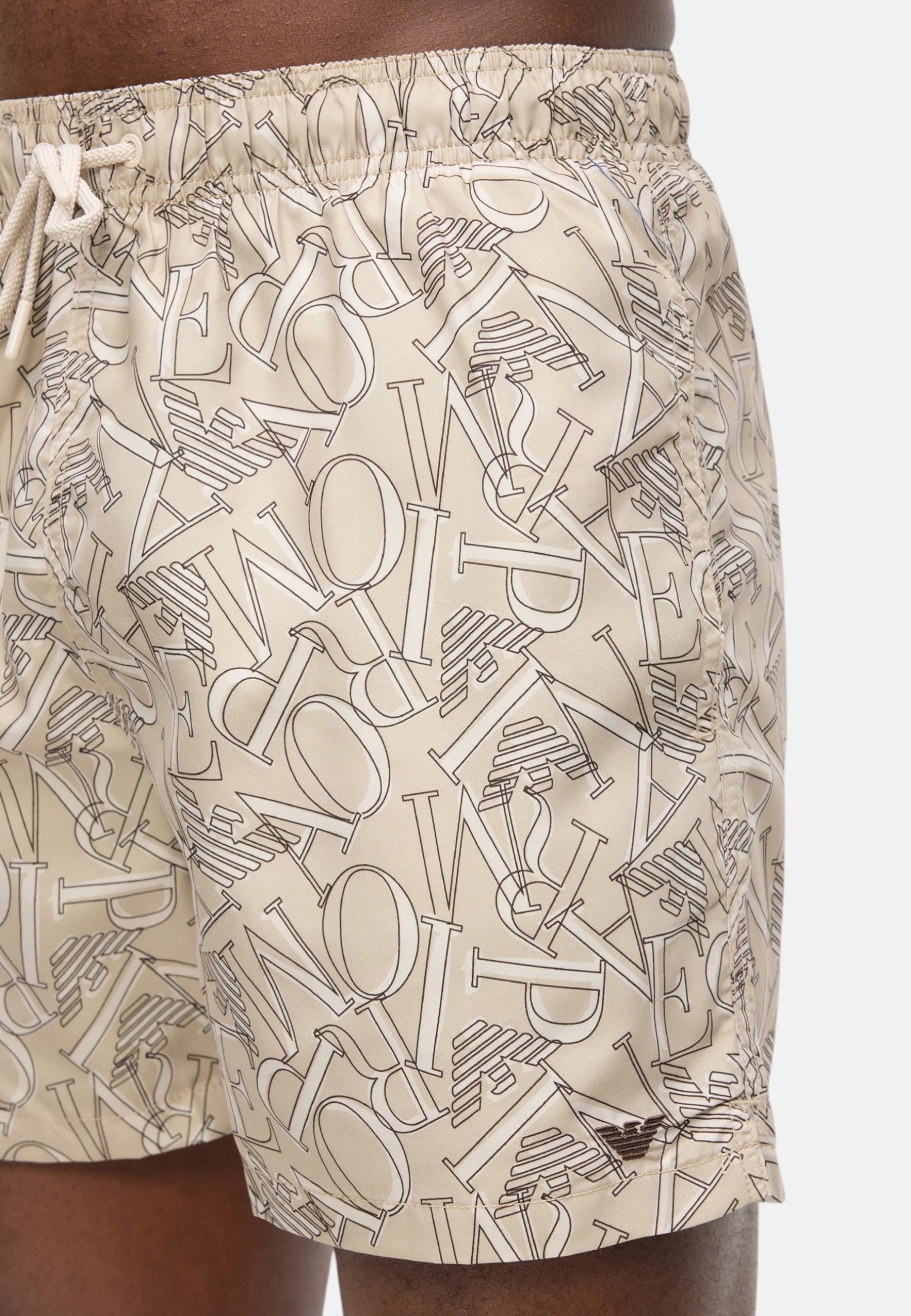 Costume da Bagno Boxer Uomo Emporio Armani Taupe/stone