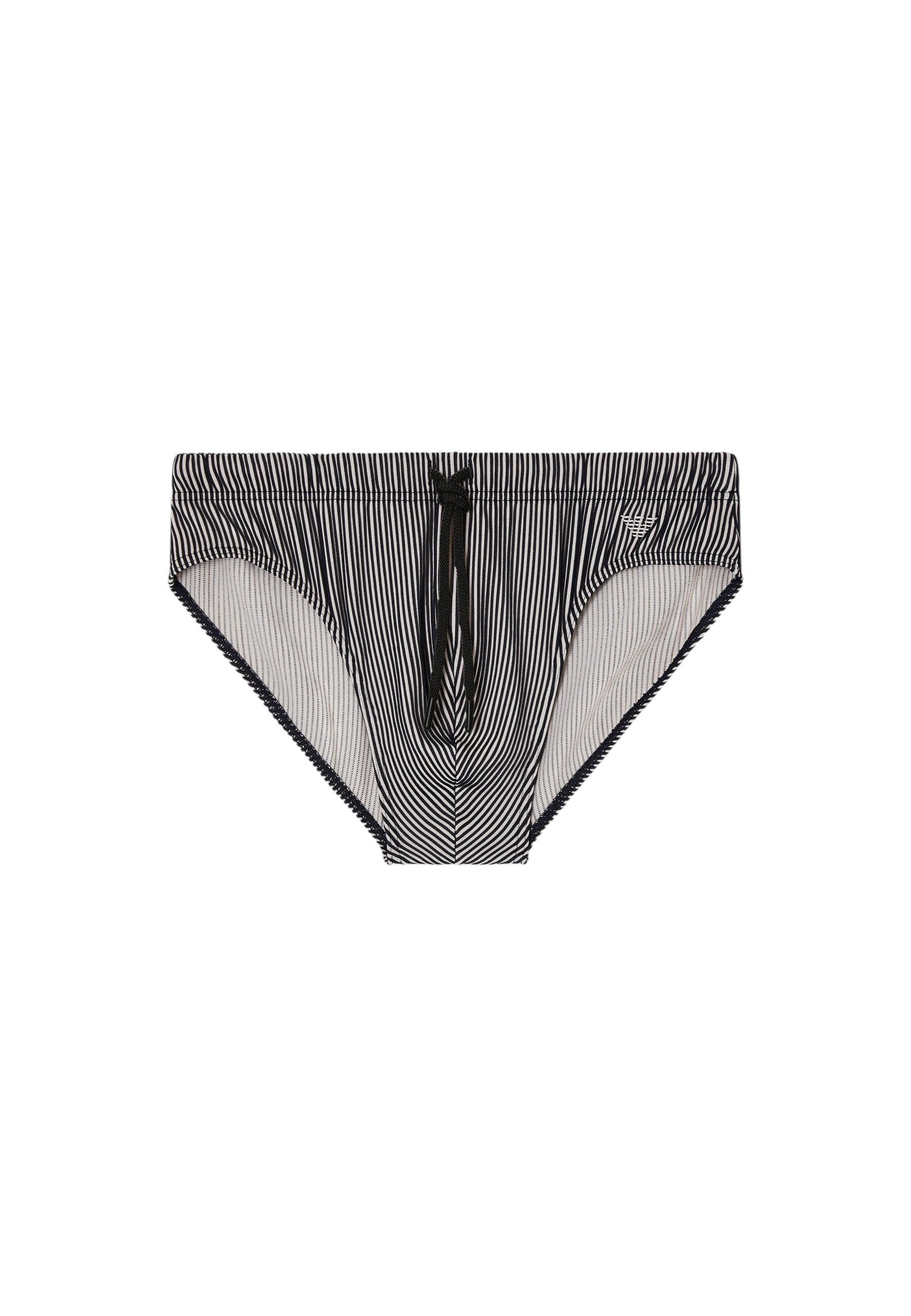 Slip Mare Uomo Emporio Armani Righe Nero
