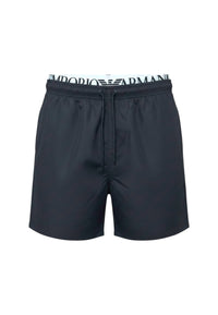 Boxer Emporio Armani Uomo in Cotone Stretch con Fascia Logata Armani Blue