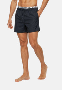 Boxer Emporio Armani Uomo in Cotone Stretch con Fascia Logata Armani Blue