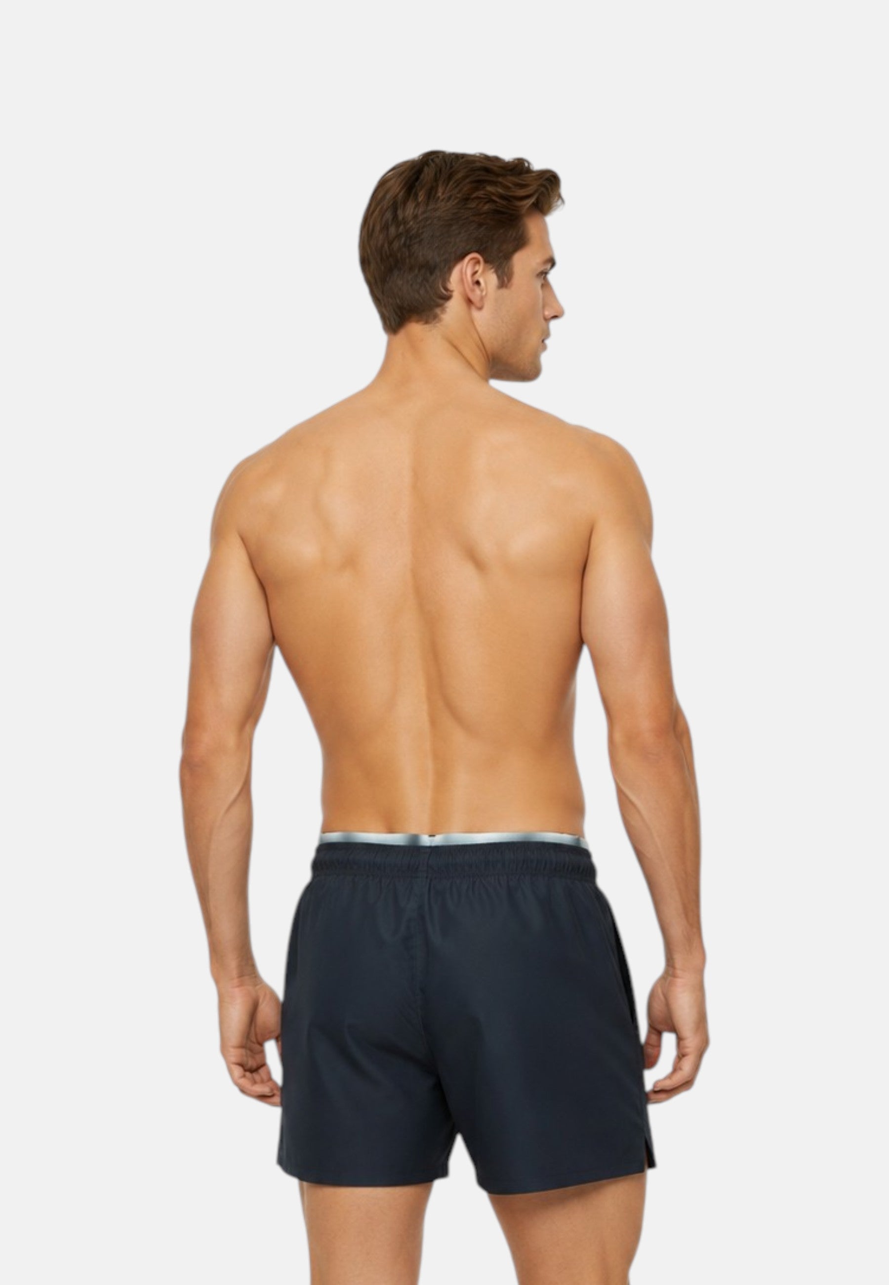 Boxer Emporio Armani Uomo in Cotone Stretch con Fascia Logata Armani Blue