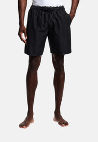 Boxer Emporio Armani Uomo in Cotone Stretch con Fascia Logata Black