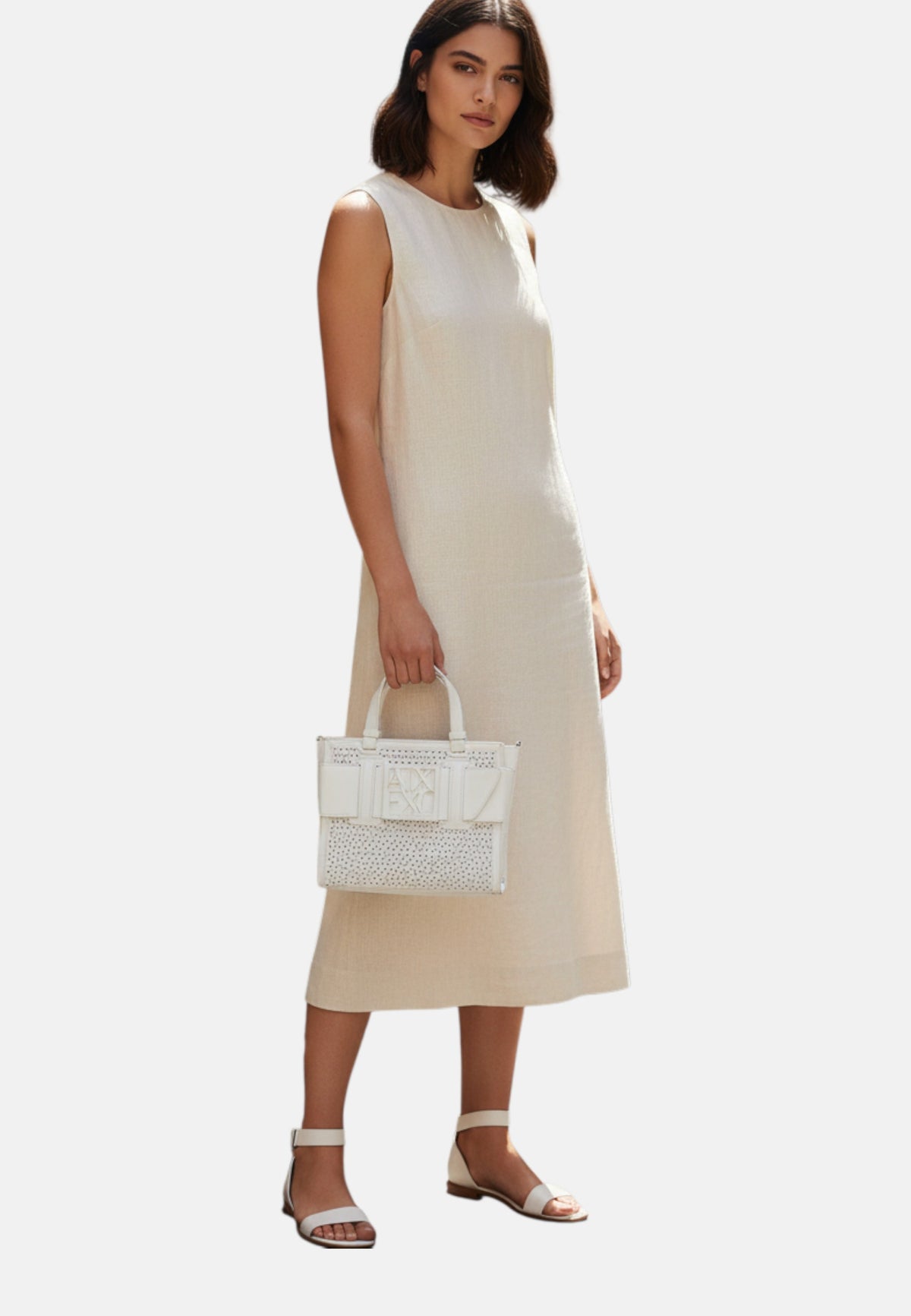 Borsa Donna Armani Exchange Off White