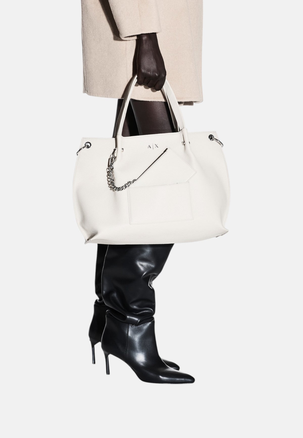 Borsa Donna Armani Exchange Off White