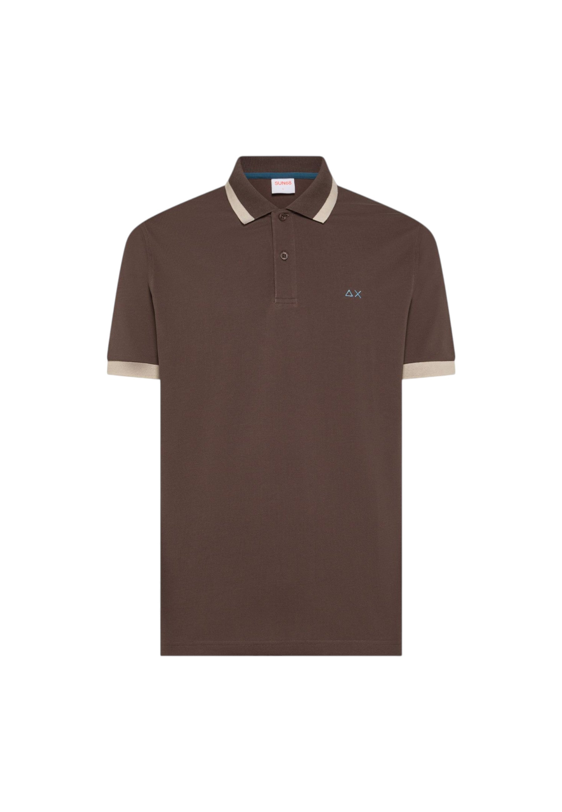 Polo Uomo Sun68 Marrone