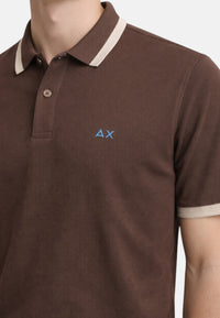 Polo Uomo Sun68 Marrone