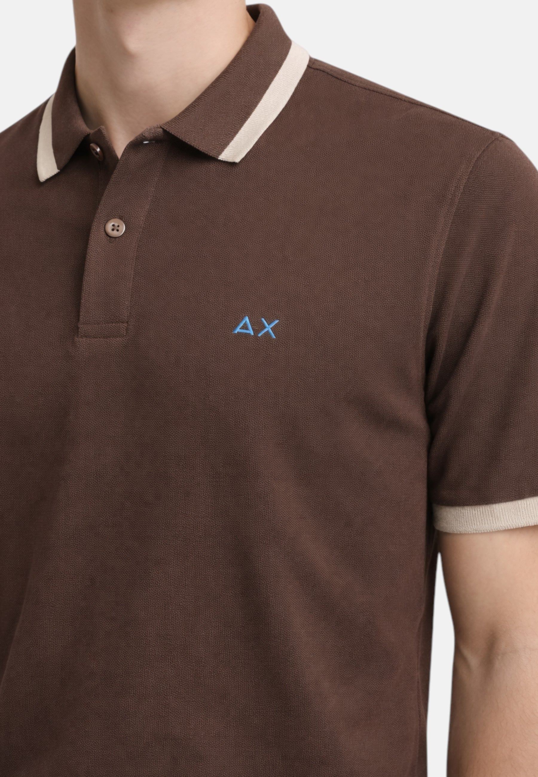 Polo Uomo Sun68 Marrone