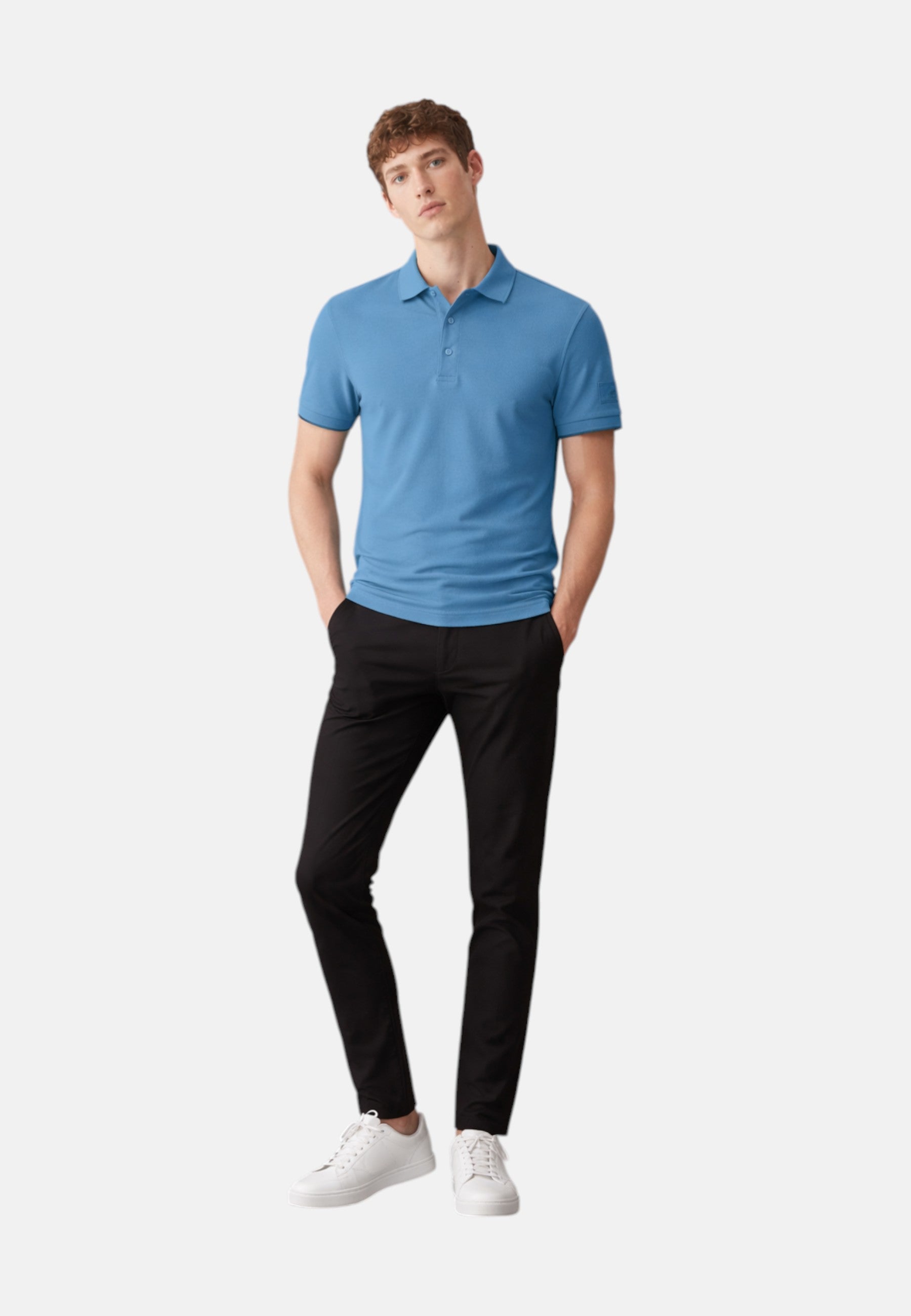 Polo Uomo Sun68 Blu Avio