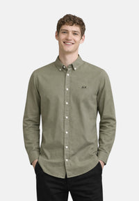 Camicia Uomo Sun 68 Verde Salvia