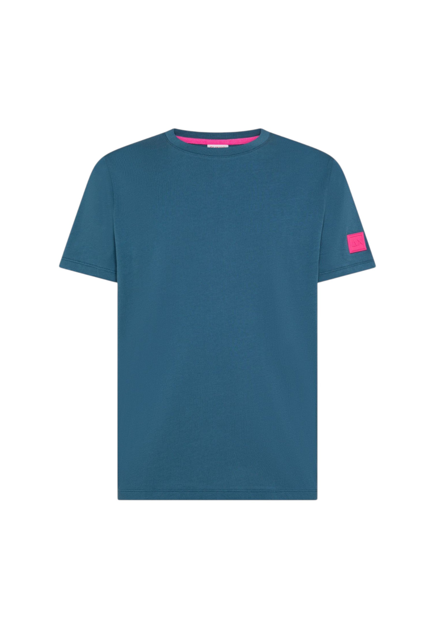 T-Shirt Uomo Sun68 Blu Avio Scuro