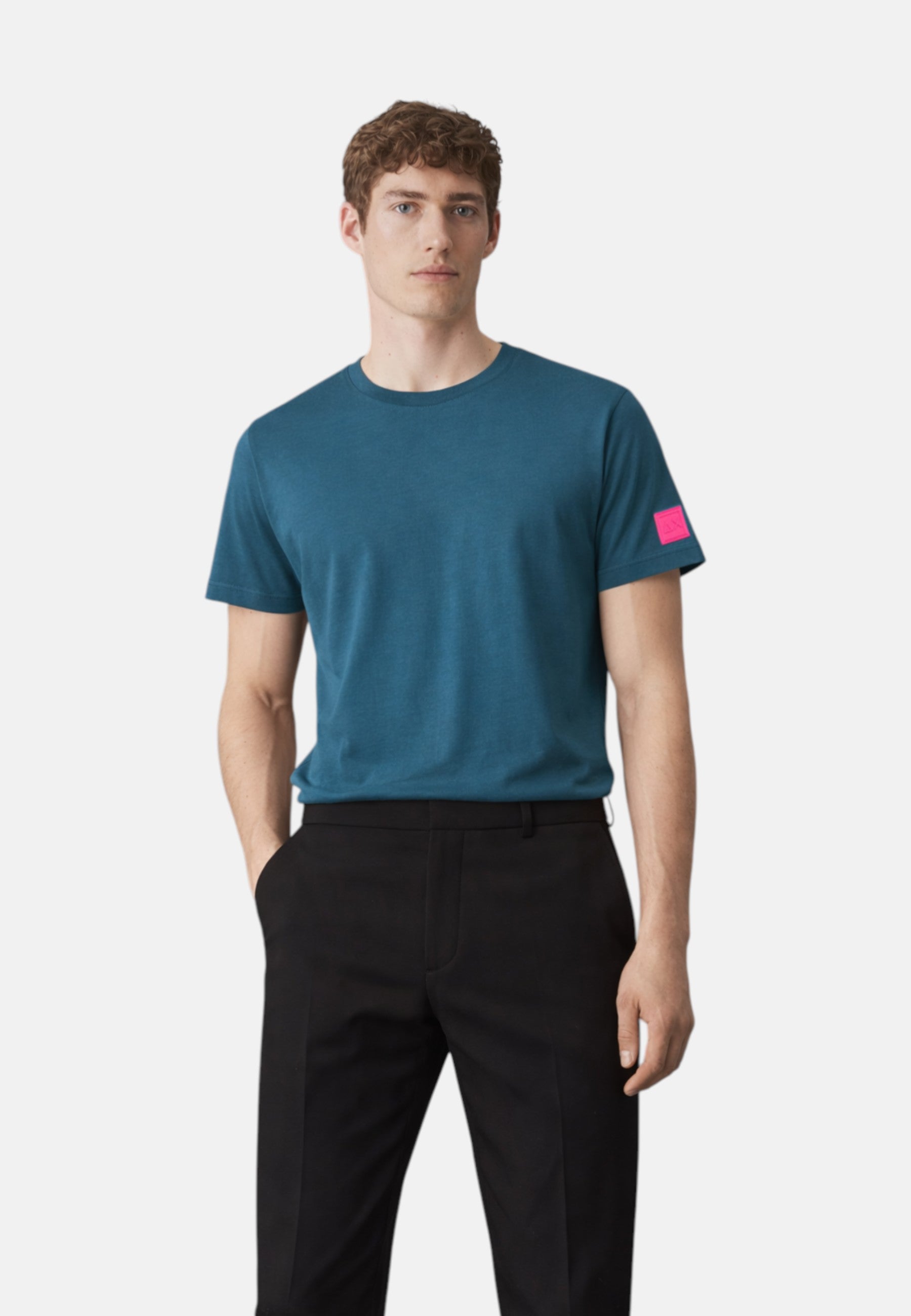 T-Shirt Uomo Sun68 Blu Avio Scuro