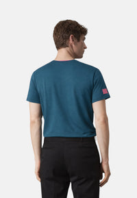 T-Shirt Uomo Sun68 Blu Avio Scuro