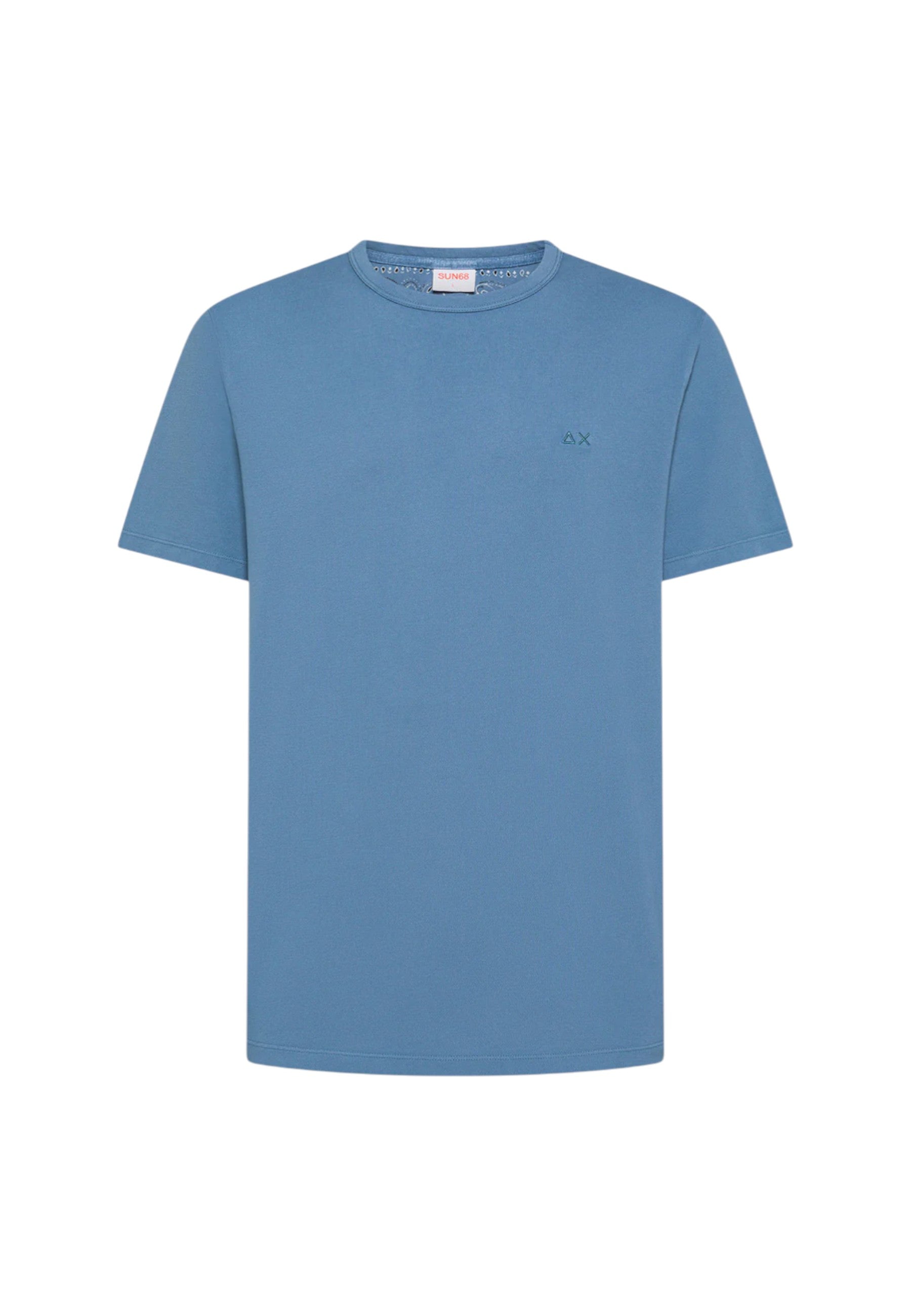 T-Shirt Uomo Sun68 Blu Avio