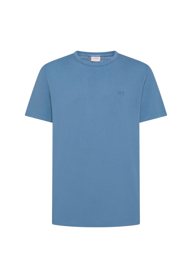 T-Shirt Uomo Sun68 Blu Avio