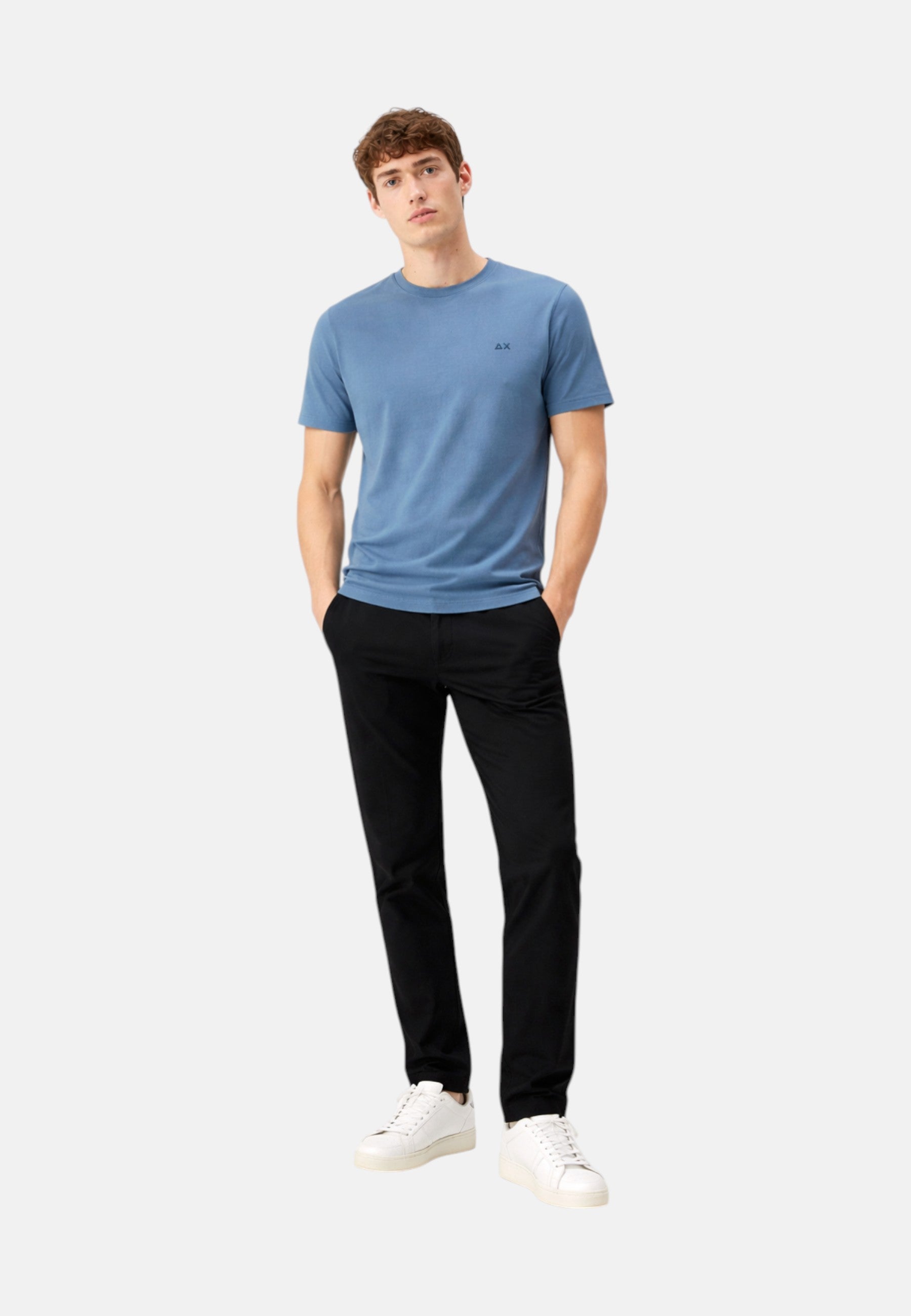 T-Shirt Uomo Sun68 Blu Avio