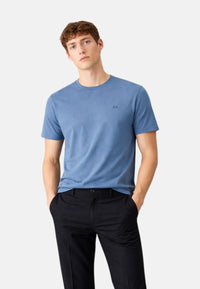T-Shirt Uomo Sun68 Blu Avio